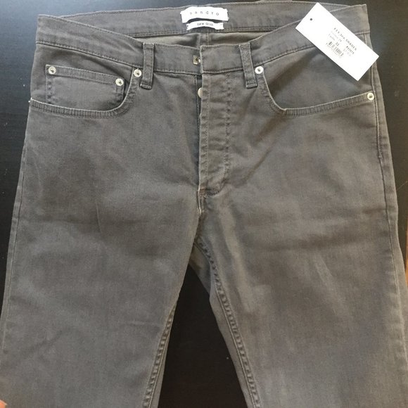 SOLD NWT Sandro New Droit Slim Fit Men's Jeans - Picture 3 of 4